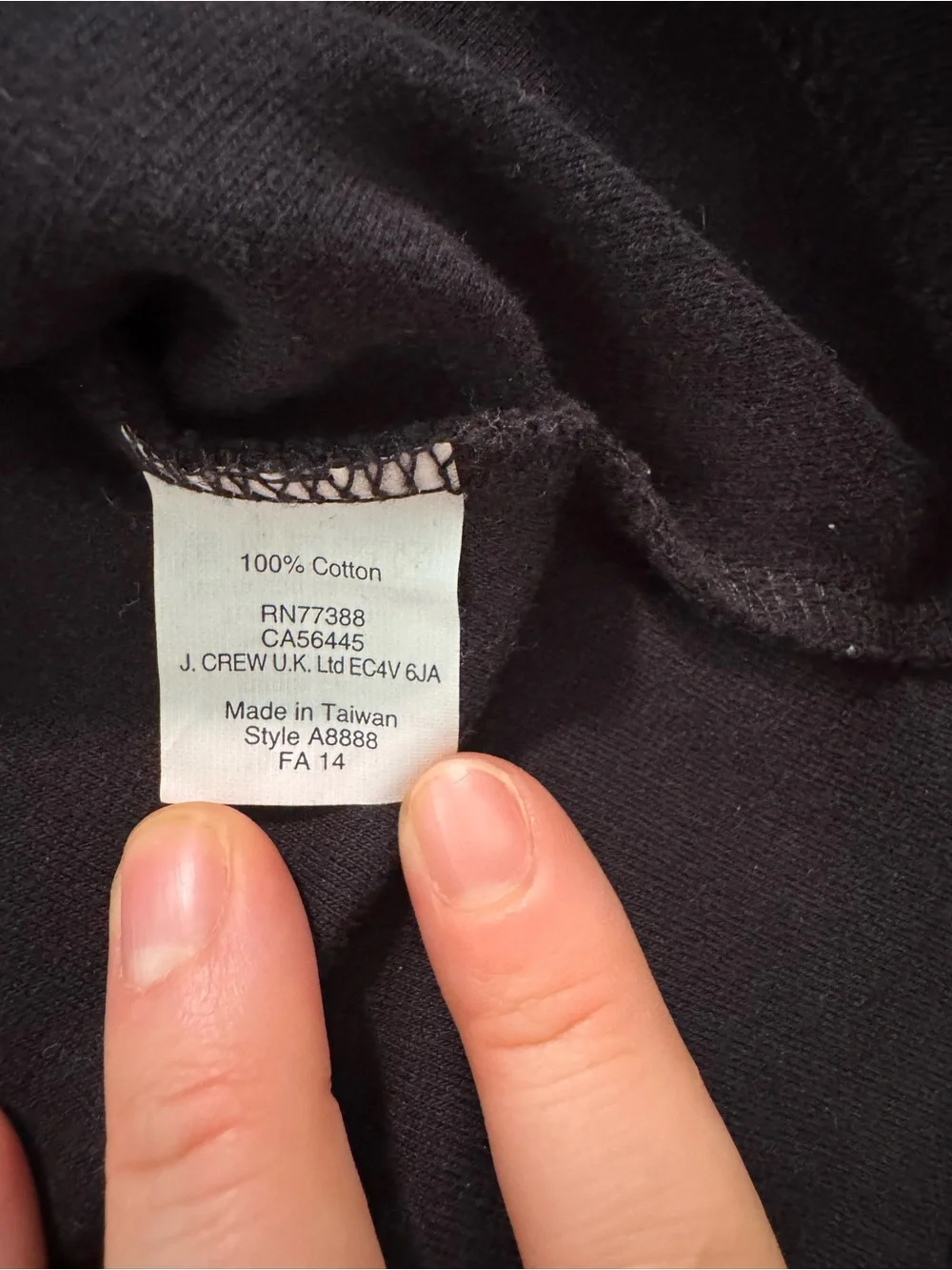 J. Crew Black and Gray Colorblock Peplum Top